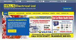 Desktop Screenshot of hallselectrical.com