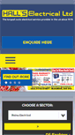 Mobile Screenshot of hallselectrical.com